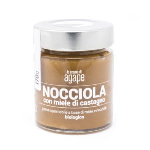 Crema spalmabile nocciola e miele di castano agricoltura italia 170g